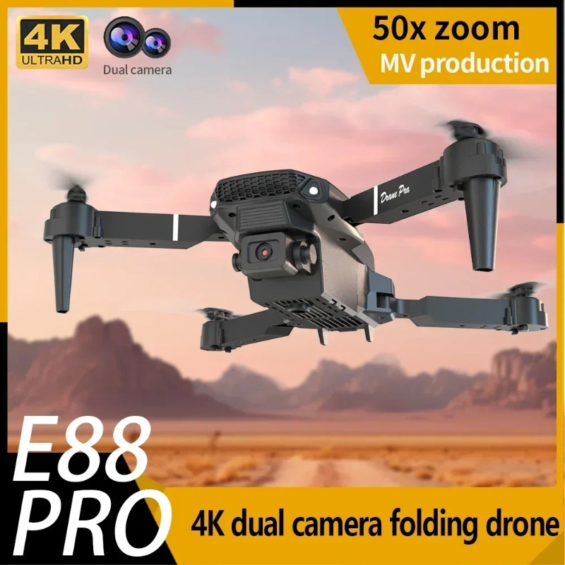 E88 Mini Drone 4K HD Camera Wi - огляд і ціна Drone Kit Tricopter